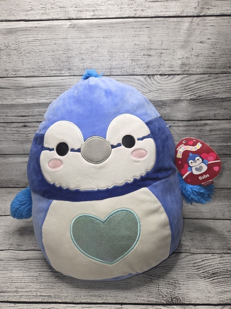 Kellytoy Squishmallow Babs The Blue Jay 12 inch Plush Toy – K16379SS12