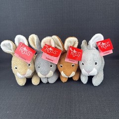Russ Berrie Lot of 4 Nubbles Bunny Rabbit 7″ Plush Stuffed Animal Toy 20140