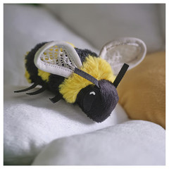 IKEA SKOGSDUVA Soft Toy, Mini-Bumblebee/Black Yellow, 3 ¼ “