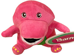 Barney and Friends 7” Plush Stuffed Animal Toy Pink Kids Children NEW Boys Girls