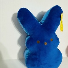 Blue Peeps Bunny Plush Stuffed Animal W/ Metallic Sides Easter – 12”