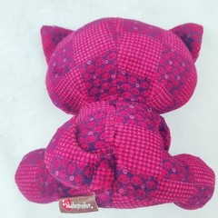 Skelanimals Kit the Cat Red Black Sculls Patches 6 Inch Plush TRU Exclusive