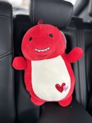 NWT Squishmallow 12″ Duster The Red Dragon Plush HugMees Valentine 2023 Hearts