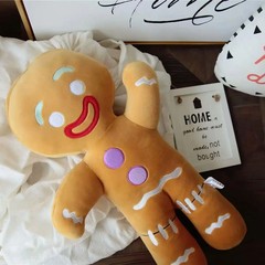 1pc 10.6–11.8in Gingerbread Man Plush Toy Soft Cookie Doll Gift & Décor – NEW