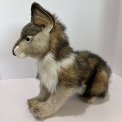 Hansa 14” Wolf Cub Plush Hand Crafted Realistic Stuffed Animal