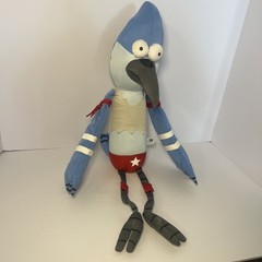 Regular Show Jazwares Approx 25″ Mordecai Talking Wrestling Buddy Plush Working