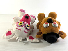 Lot of 2 Five Nights at Freddy’s Funko Plush Sister Location & Nightmare Freddy