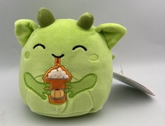 Squishmallows 5″ Plush FITZY Green Alien Pumpkin Spice Latte Halloween w/Tag
