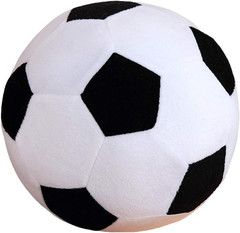 Fluffy Stuffed Toy Soccer Ball Plush Pillow Soft Durable Stuff Soccerball Gift f
