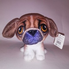 Goffa Plush Stuffed Animal Dog Big Head Brown Bull Dog Kids Toys