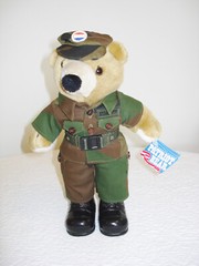 Patriot Bear U.S. Army Soldier, Fatigue Bear by JJ Wind