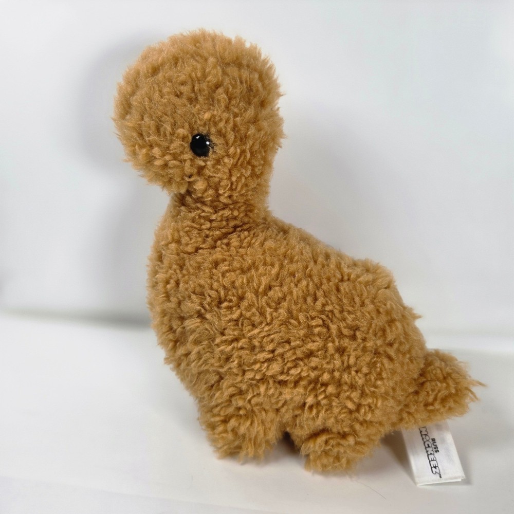 Russ Snackeez Dinosaur Chicken Nugget Plush Tan Sherpa Apatosaurus Stuffed Toy