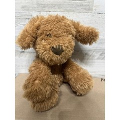 Animal Adventure Plush Dog Unisex OS Brown Shaggy Heart Nose EUC