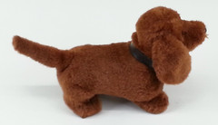 Vintage Battery Operated Weiner Dog Toy Japan 10 Inch Brown Parts Repair