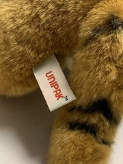 Vintage Unipak Realistic Plush Standing 12” Striped Tiger 1990 Retired Rare