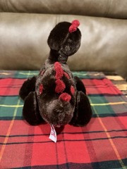 GANZ Cocoa Dinosaur HM338 Brown & Pink Plush Stuffed Animal, Washable