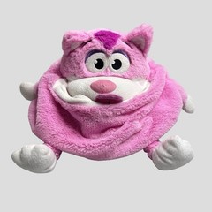 Jay Play Tummy Stuffers Pink Cat Plush Stuffed Holder Storage 15” 2012
