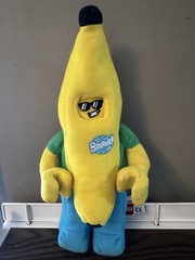 LEGO Minifigure Banana Guy Plush 10.5 Inches Tall Stuffed Figure Toy Yellow