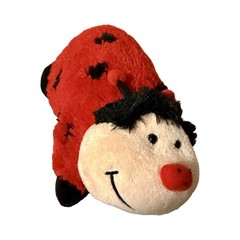 Pillow Pets Ms. Ladybug Plush Stuffed Animal Red & Black Folding Plush Toy