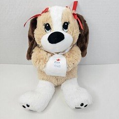 First Main Get Well Puppy Plush Tan Dog Embroidery Eyes Stuffed Animal Toy