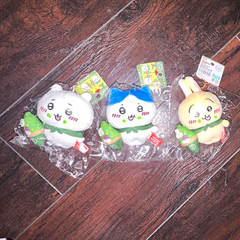 Kyoto Chiikawa Mini Plush Keychain Lot of 3 White/Blue/Yellow 2025