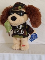 Animated Plush Number One Dad Singing Hunting Fishing Loving Everyday $39.00