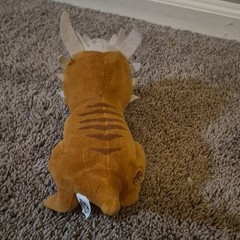 Jurassic World Dinosaur Plush Stuffed Animal Brown/Beige/White Small 9 In