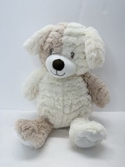 Animal Adventure Puppy Dog Stuffed Plush 2018 Cream Beige Brown White