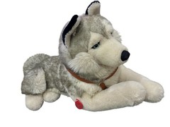 Trudi Ritratti Siberian Husky Jumbo Plush For European Collectors