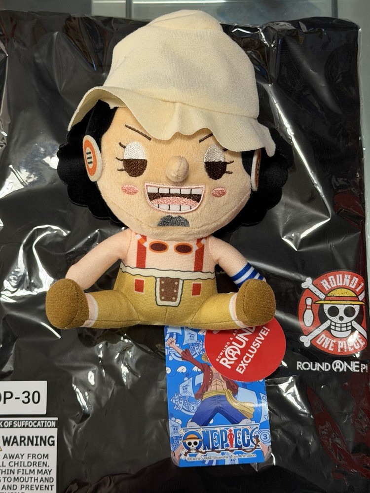 One Piece Usopp Plush 12 Inch Round 1 Claw Exclusive – New W Tags – Ships Quick!