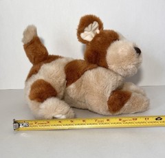 Commonwealth Spotted Puppy Dog Plush 12” Stuffed Animal Caramel Brown And Tan