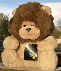 Vintage 24K Polar Puff RORIE the Lion Tan Brown Fur 10in Plush 1991 #4134 EUC