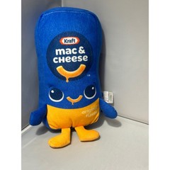 Kraft Mac & Cheese Plush Box Toy Fiesta Blue Stuffed Character Original Flavor