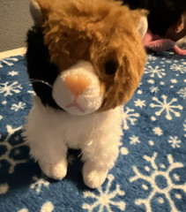 Plush Stuffed Animal Cat Small Calico Toy Brown Black White Soft Cute Kitten
