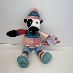 Chick fil A Holiday Plush Cow Making A List And Chicken It Twice 2023 9 Inch