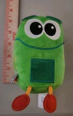 Fisher Price Story Bots Talking 5″ Plush Stuffed Animal Toy Green Robot *WORKS*