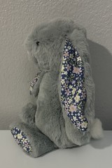 JELLYCAT Blossom Silver Bunny ‘Bloom’ Small Gray Floral (missing tag)