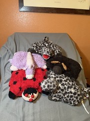 Pillow Pets Pee-wees Lot of 5Plush Animal Novelty Back Cushions 7 inch