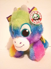 Dippy the Dragon Peek A Boo Toys Multi-Color Plush Toy 10 inches