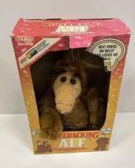 Vintage 1986 Wisecracking ALF The Outspoken Talking Alien Coleco Doll Box Tv Sho