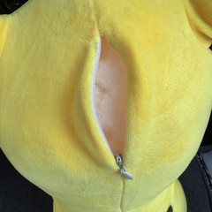 Pikachu Plush Large 16” Hidden Zipper pocket Soft “Gotta catch ‘em All”