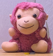 Calplush Mauve Monkey 7″ Sitting Plush W/ Tag -GDJ-P-1232
