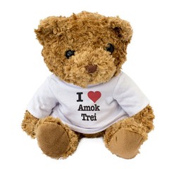 I LOVE AMOK TREI – Teddy Bear – Cute Cuddly Soft – Cambodia Gift Present