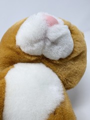 Lemonwood Asia Orange White Kitty Cat Plush Blue Bead Eyes Pink Fuzzy Nose Vtg 9
