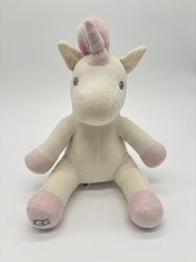 UGG Australia Unicorn Plush Stuffed Animal 12” White Pink