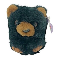 Puffkins Black Bear Benny 1997 Swibco 4″ Plush with Ear Tag Stuffed Animal Toy