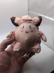 Vintage 1999 Nintendo Pokemon Clefairy Bath Sponge Buddie 4″ Plush