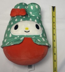 Squishmallows Sanrio My Melody Santa 8” Plush Hello Kitty Kellytoy Xmas