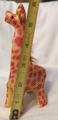 Giraffe Sand Filled Animal Toy Weighted Sandbag Plush Fidget Toy Sensory 6”