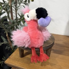 2026 Giggle Scape Plush FLAMINGO PURPLE HEART 8″ NWOT Valentine Target Exclusive